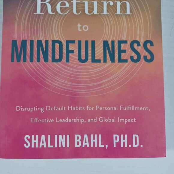 Return to Mindfulness -Paperback Book Shalini Bahl -Personal Success -Mind, Soul - Picture 4 of 16